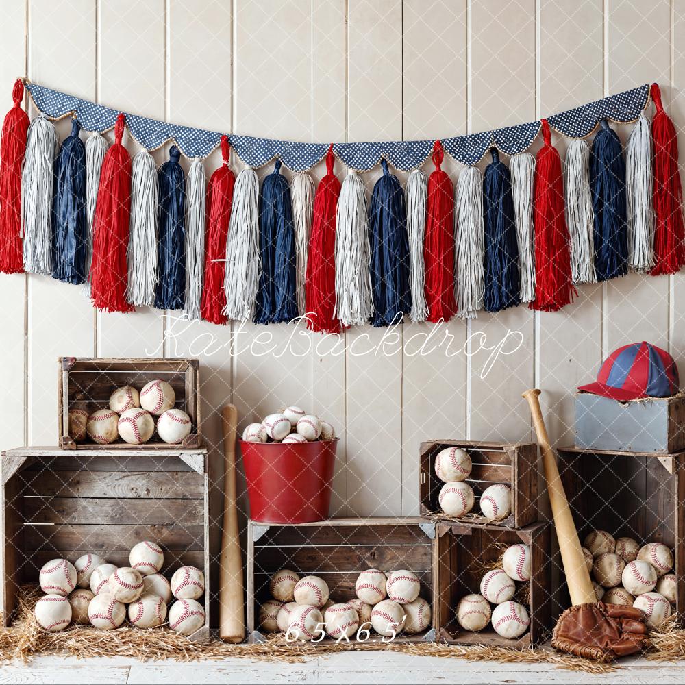Kate Baseball Sport Backdrop Designed by Emetselch - Kate Backdrop AU