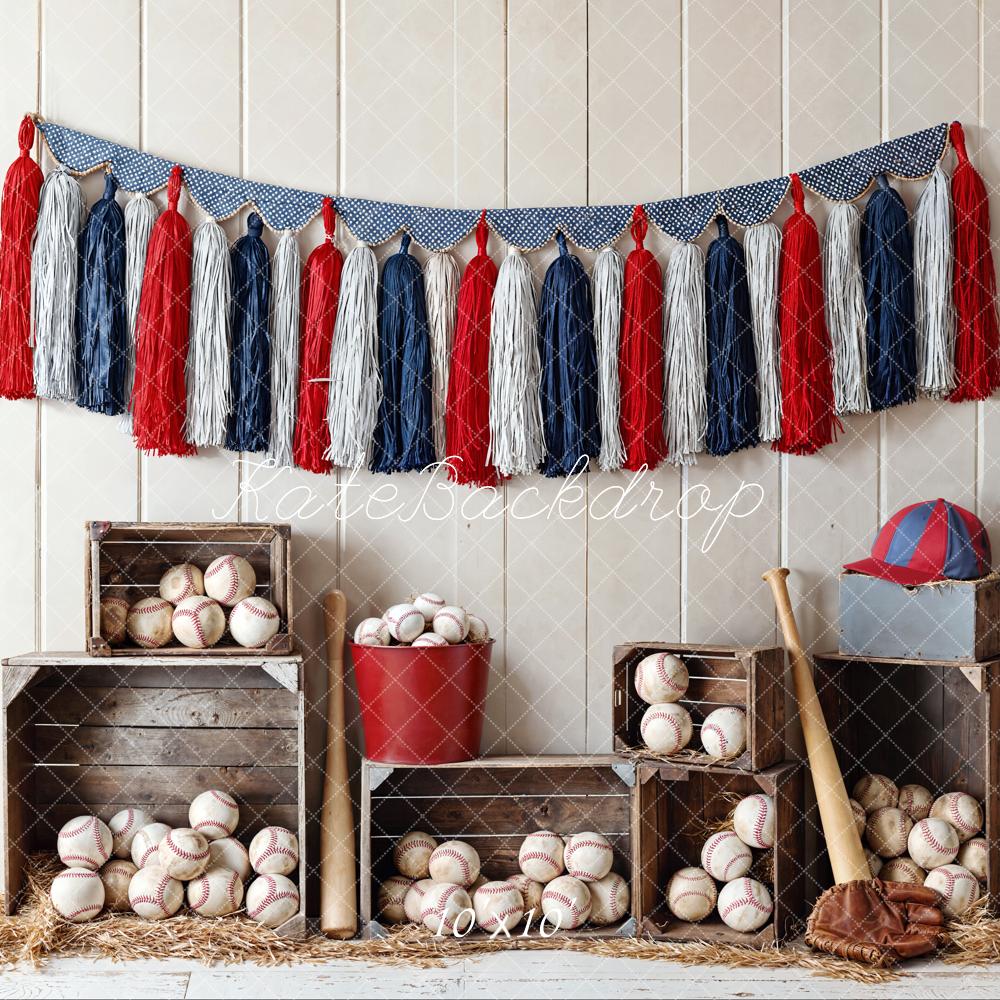 Kate Baseball Sport Backdrop Designed by Emetselch - Kate Backdrop AU