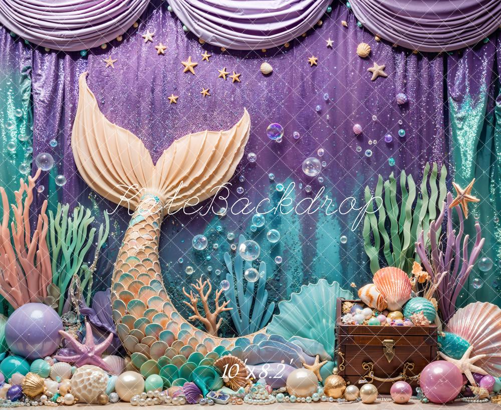 Kate Mermaid Under the Sea Backdrop Designed by Emetselch - Kate Backdrop AU