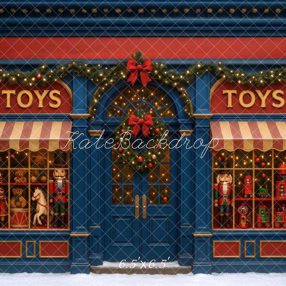Kate Christmas Toy Store Backdrop Designed by Megan Leigh Photography