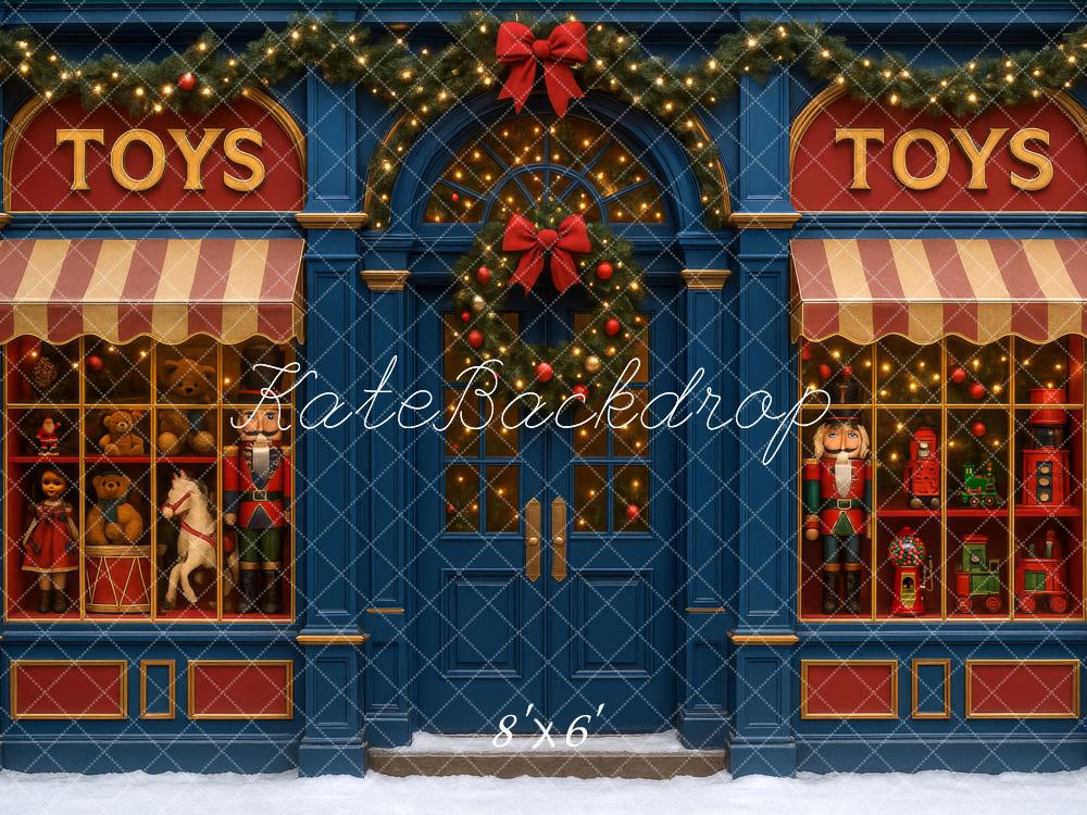 Kate Christmas Toy Store Backdrop Designed by Megan Leigh Photography