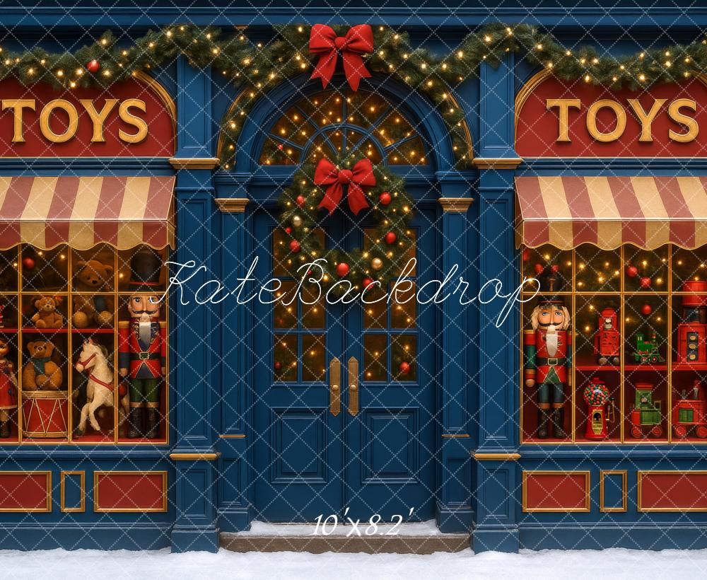 Kate Christmas Toy Store Backdrop Designed by Megan Leigh Photography