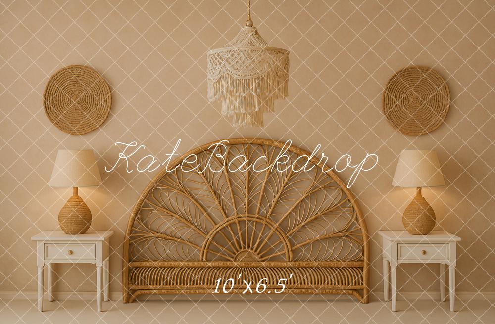 Kate Beige Headboard Boho Backdrop Designed by Ashley Paul