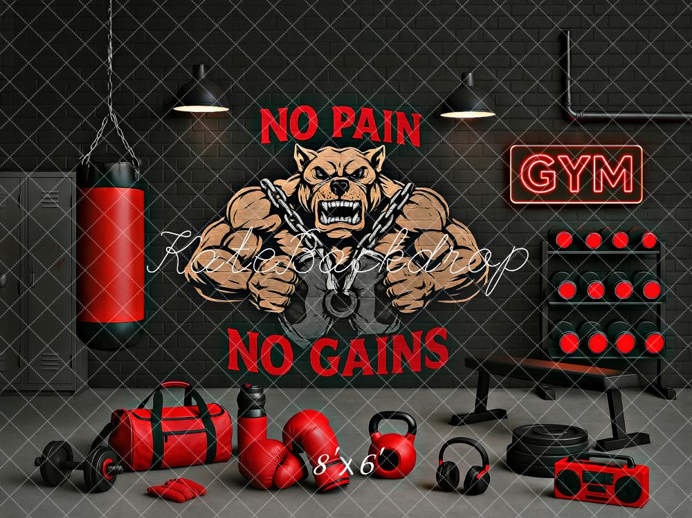 Kate Gym Bros Backdrop Designed by Ashley Paul