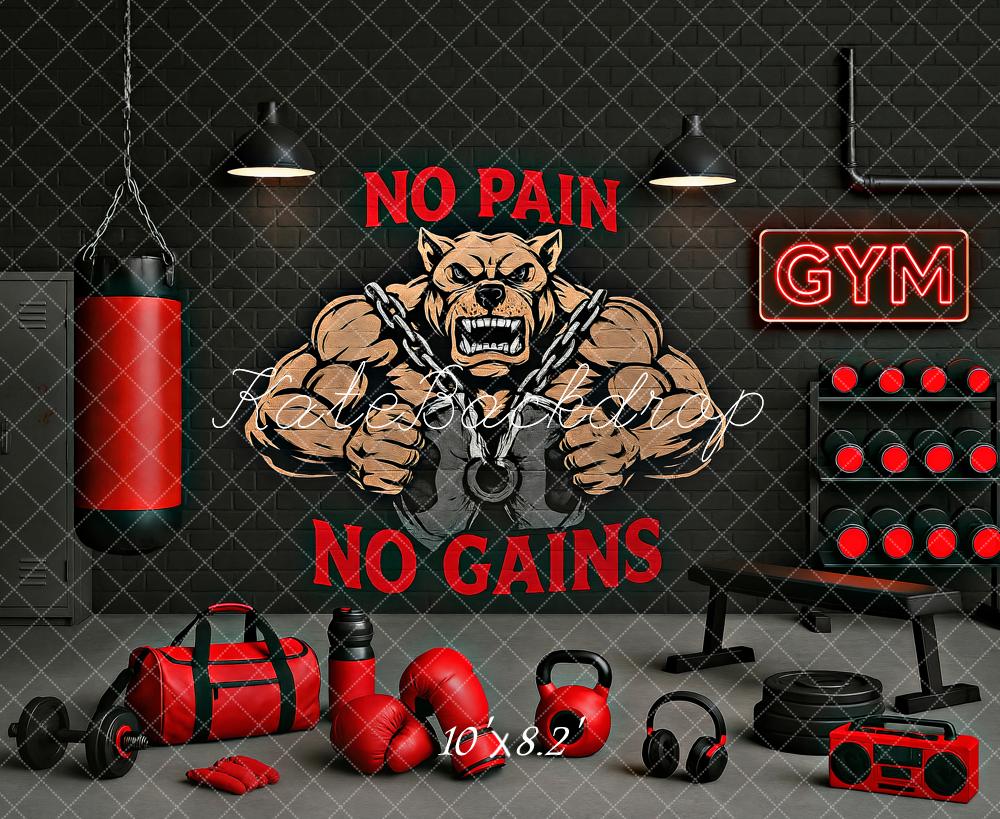 Kate Gym Bros Backdrop Designed by Ashley Paul
