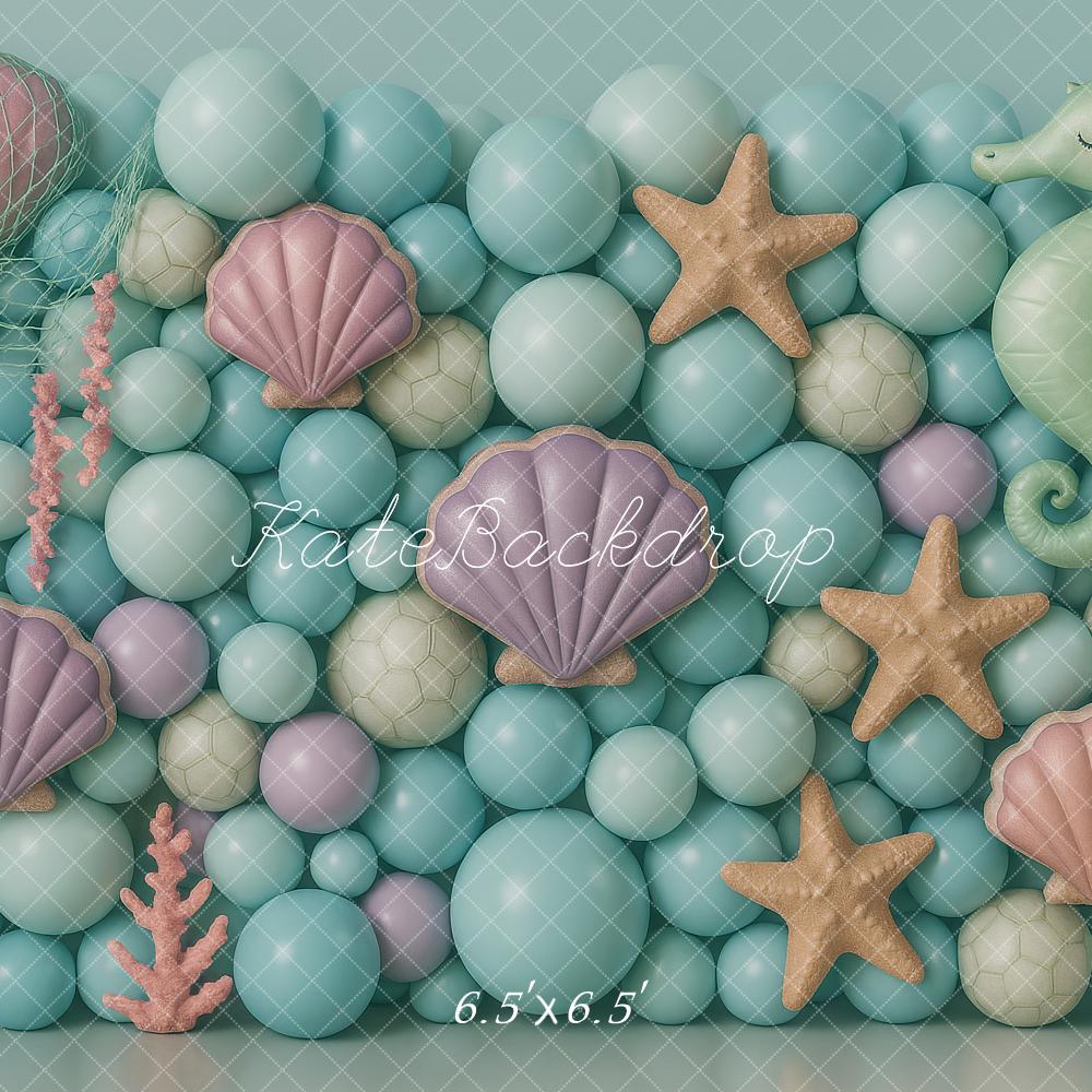 Kate Mermaid Balloon Wall Backdrop Designed by Ashley Paul - Kate Backdrop AU