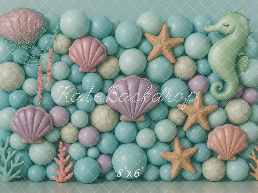 Kate Mermaid Balloon Wall Backdrop Designed by Ashley Paul - Kate Backdrop AU