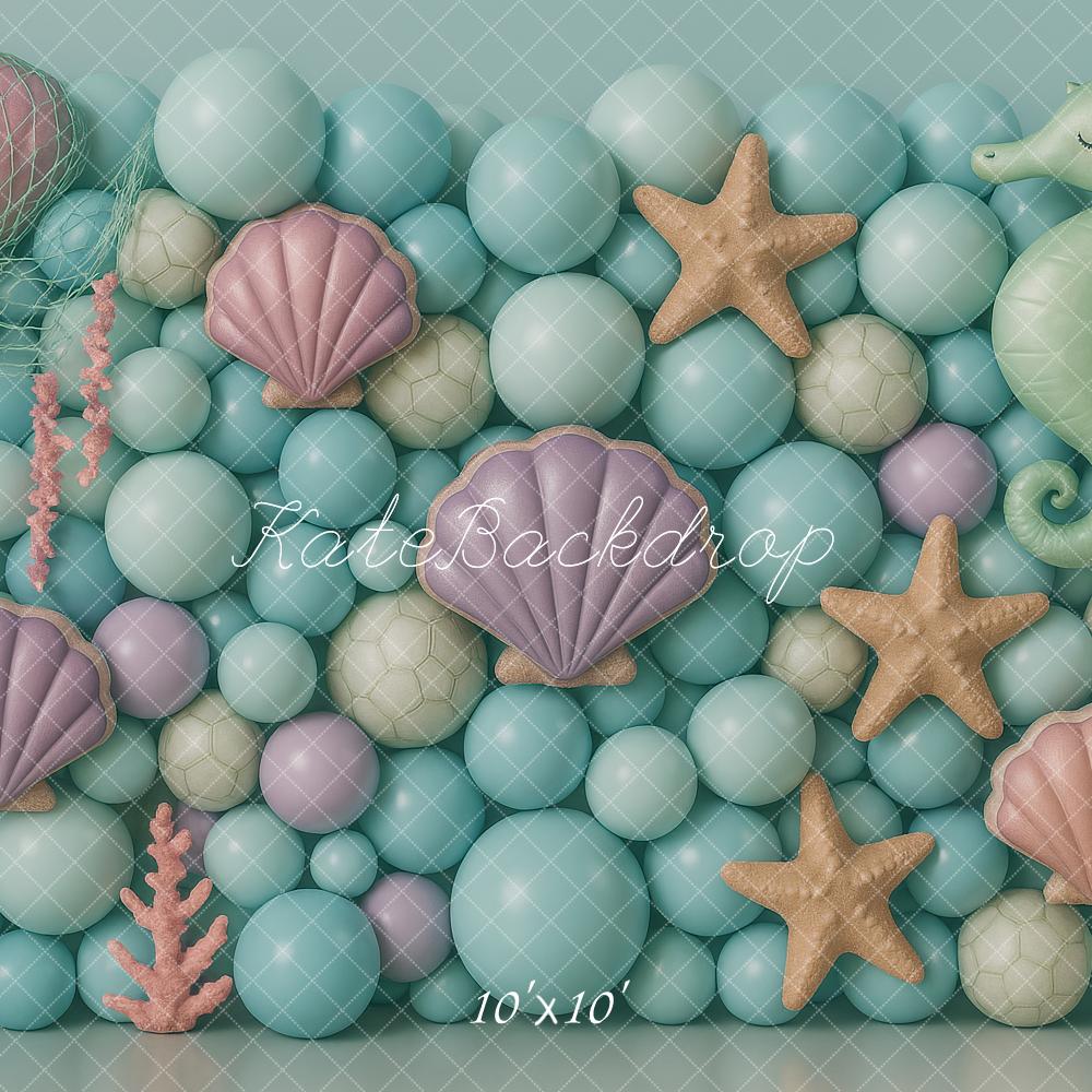 Kate Mermaid Balloon Wall Backdrop Designed by Ashley Paul - Kate Backdrop AU