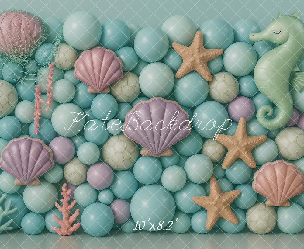 Kate Mermaid Balloon Wall Backdrop Designed by Ashley Paul - Kate Backdrop AU