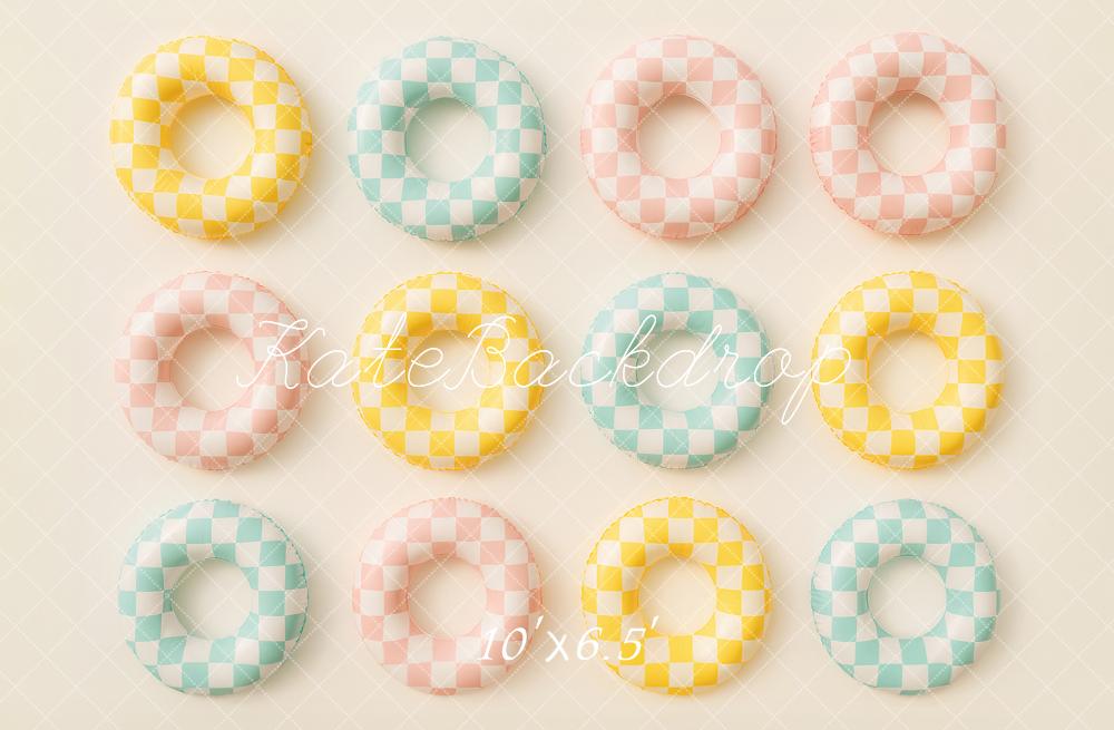 Kate Plaid Swim Summer Backdrop Designed by Ashley Paul