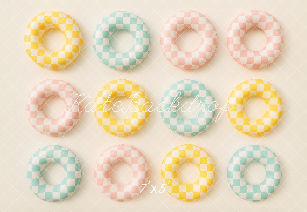 Kate Plaid Swim Summer Backdrop Designed by Ashley Paul