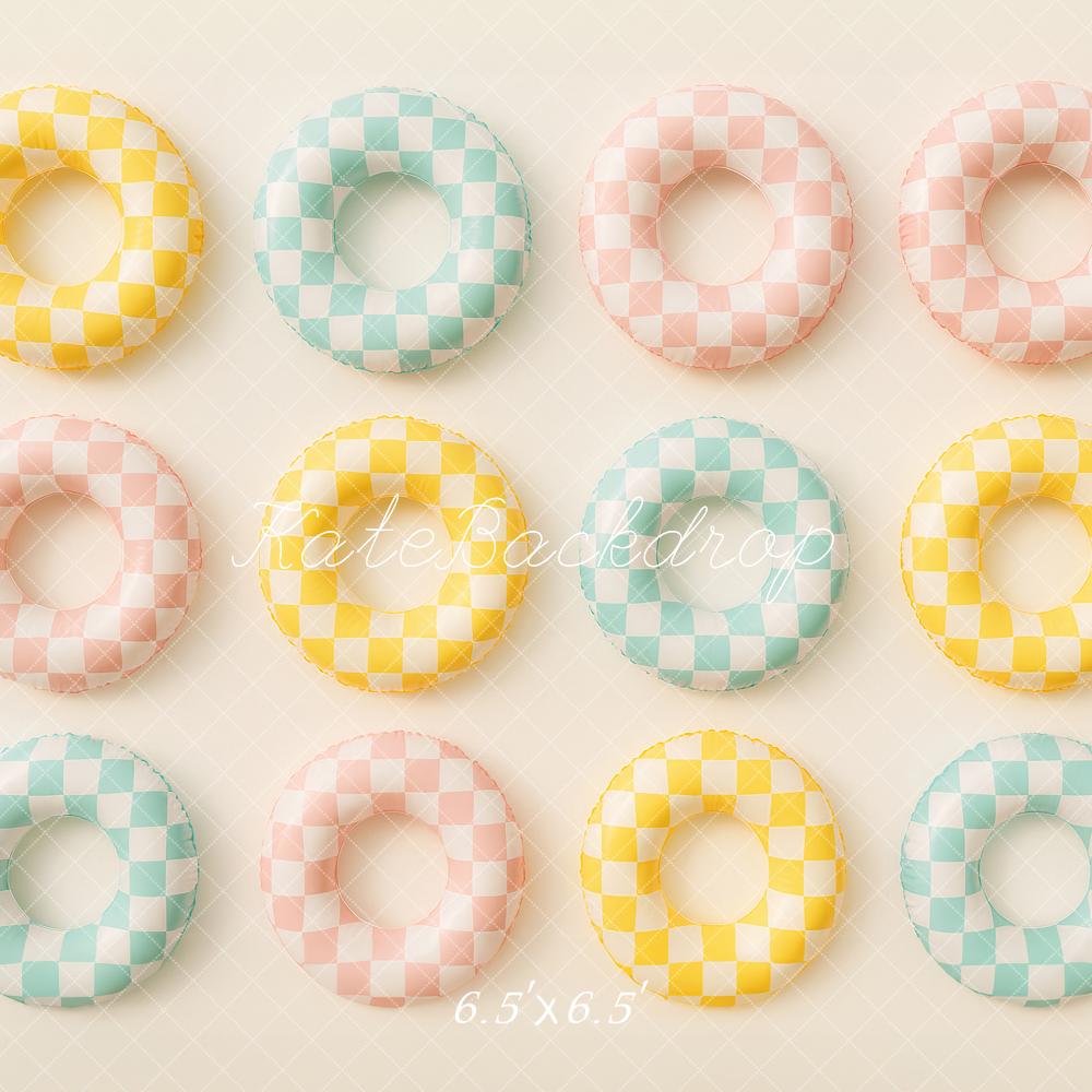 Kate Plaid Swim Summer Backdrop Designed by Ashley Paul