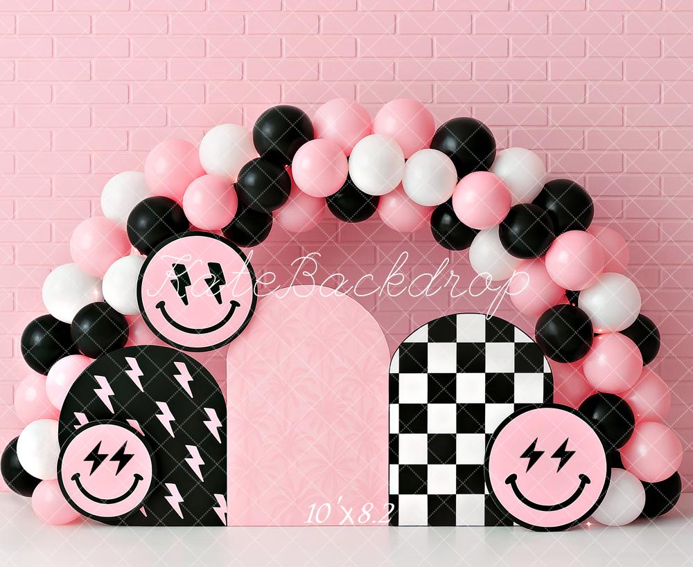 Kate Rocker Girl Balloon Arch Backdrop Designed by Ashley Paul