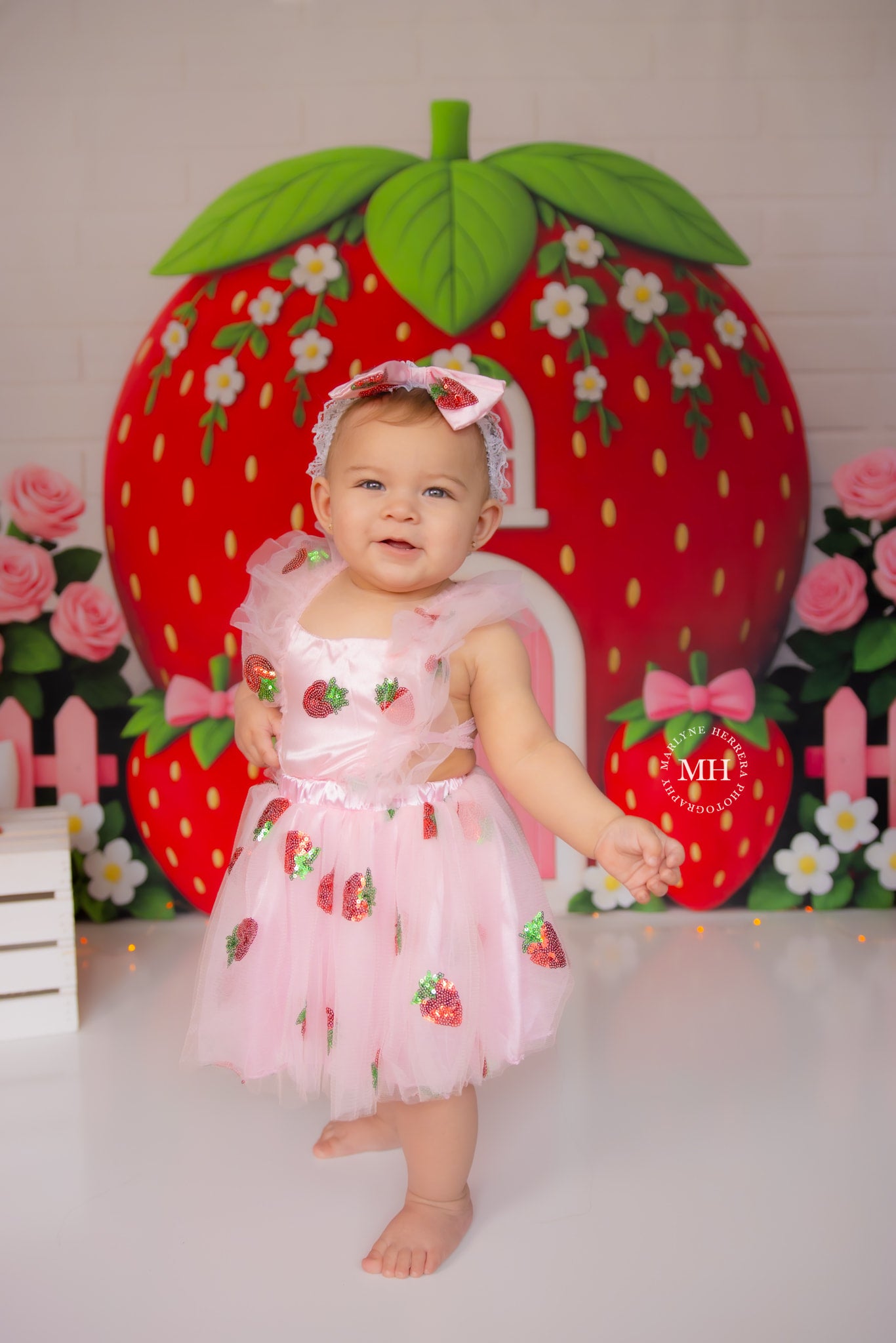 Kate Strawberry House Backdrop Designed by Ashley Paul - Kate Backdrop AU