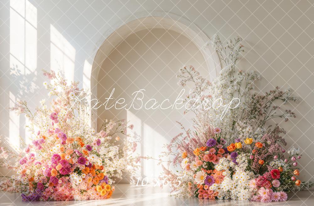 Kate Sunshine Flower Arch Wedding Backdrop Designed by Emetselch - Kate Backdrop AU