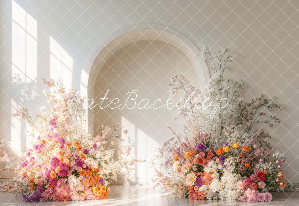 Kate Sunshine Flower Arch Wedding Backdrop Designed by Emetselch - Kate Backdrop AU