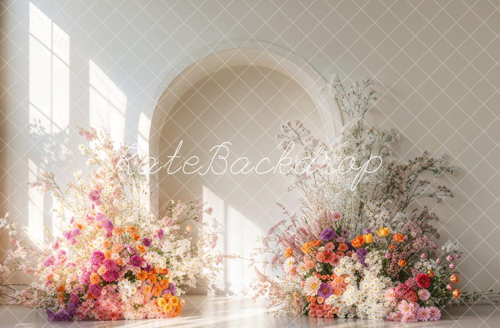 Kate Sunshine Flower Arch Wedding Backdrop Designed by Emetselch - Kate Backdrop AU