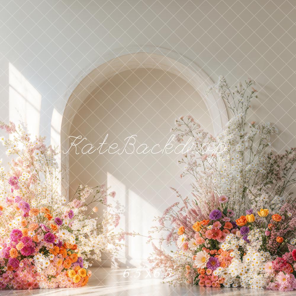 Kate Sunshine Flower Arch Wedding Backdrop Designed by Emetselch - Kate Backdrop AU