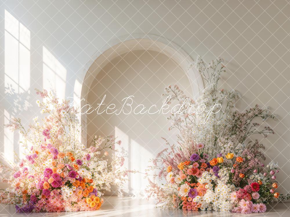 Kate Sunshine Flower Arch Wedding Backdrop Designed by Emetselch - Kate Backdrop AU