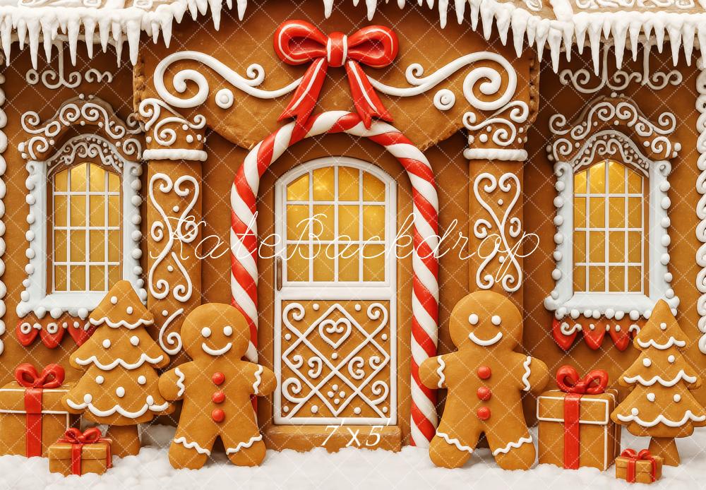 Kate Christmas Gingerbread House Backdrop Designed by Patty Roberts - Kate Backdrop AU