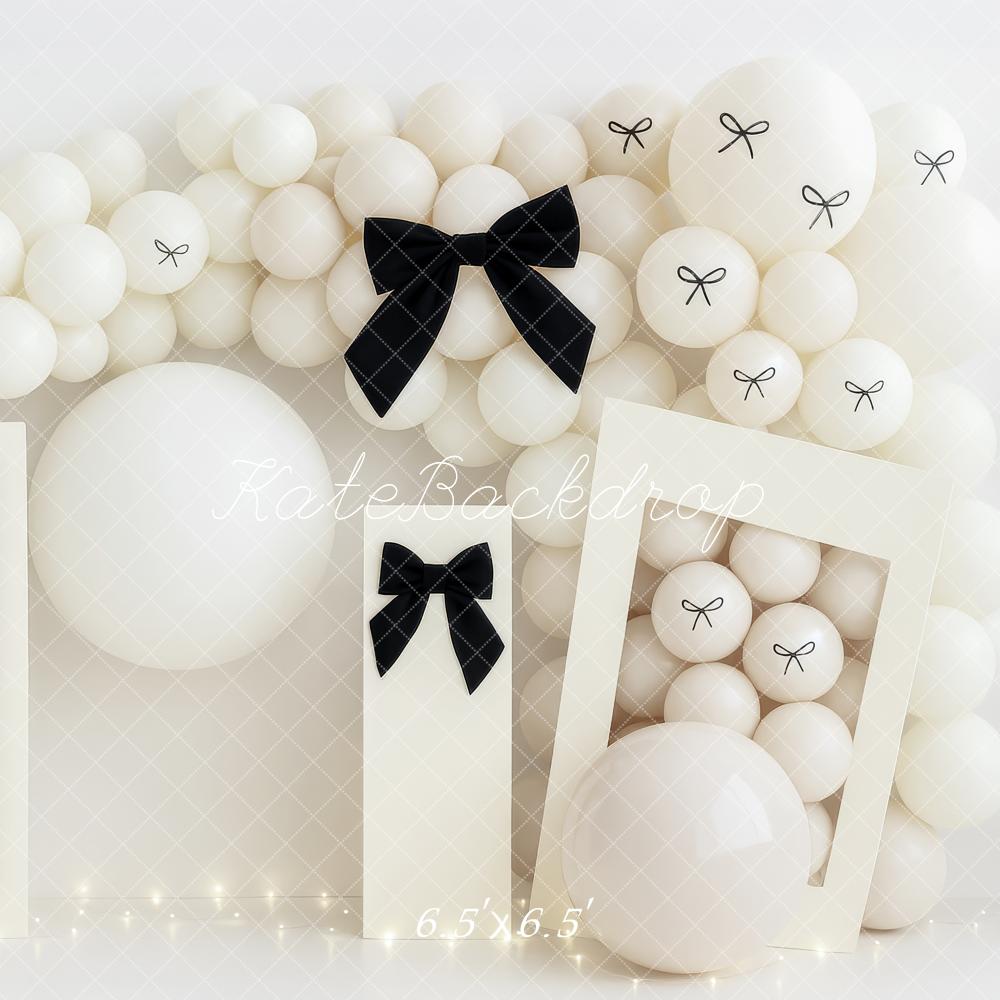 Kate Cream&Beige Modern Birthday Backdrop Designed by Patty Roberts - Kate Backdrop AU