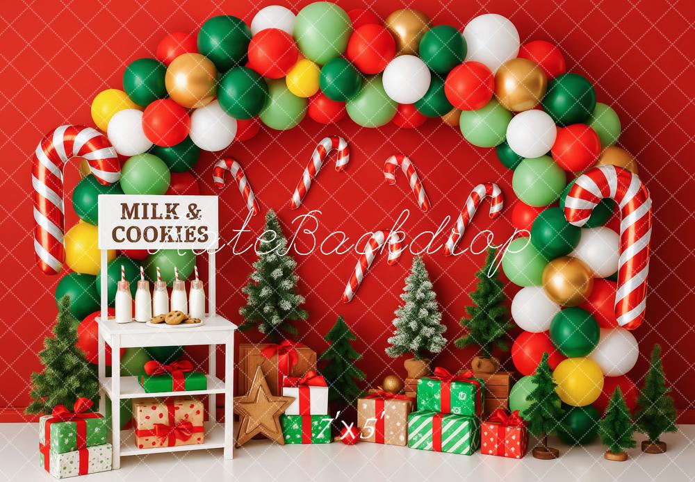 Kate Milk Cookies Christmas Backdrop Smash Cake Arch Designed by Patty Roberts