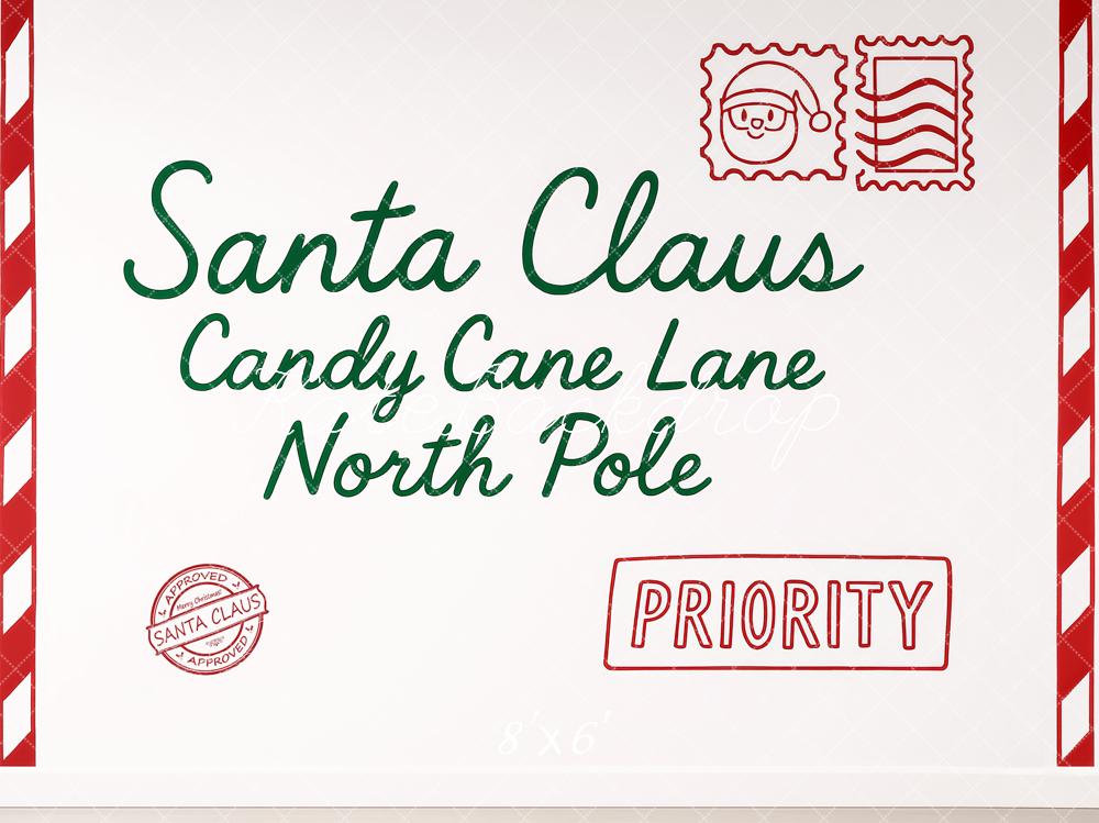 Kate North Pole Santa Letter Backdrop Designed by Patty Roberts - Kate Backdrop AU