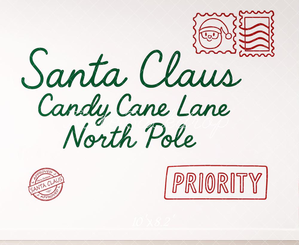 Kate North Pole Santa Letter Backdrop Designed by Patty Roberts - Kate Backdrop AU