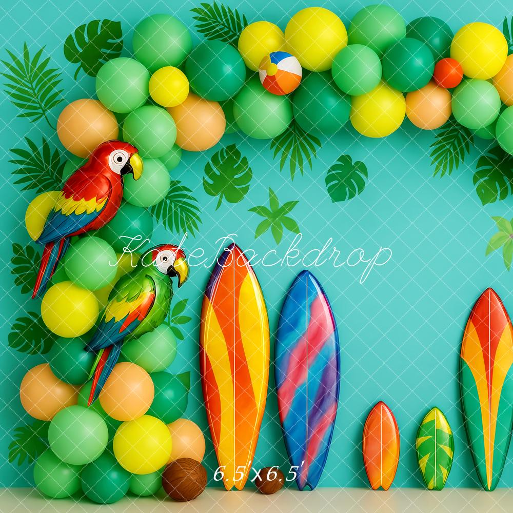 Kate Tropical Surf Party Surfboards Backdrop Designed by Patty Roberts - Kate Backdrop AU