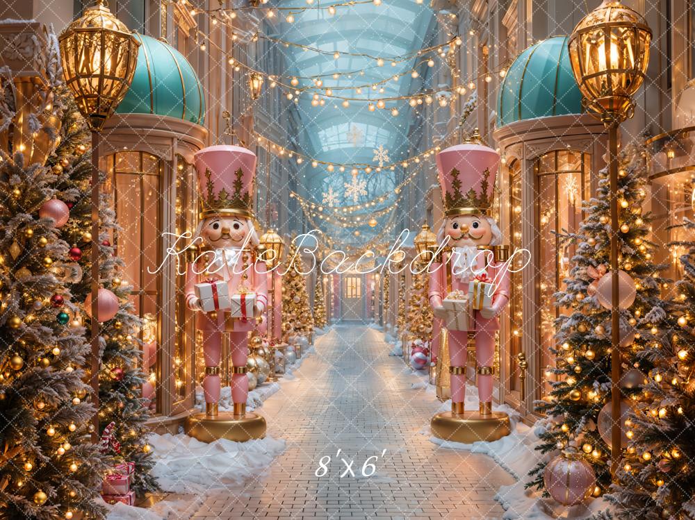 Kate Nutcracker Christmas Street Backdrop Designed by Emetselch - Kate Backdrop AU
