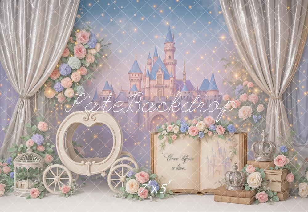 Kate Princess Castle Book Backdrop Designed by Ashley Paul - Kate Backdrop AU