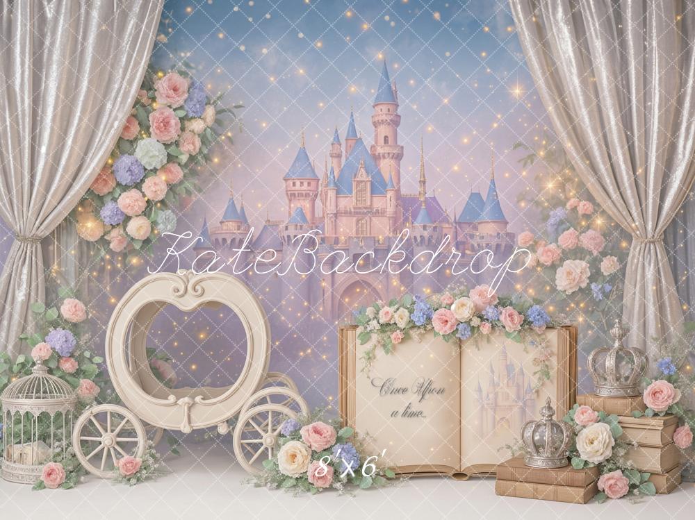 Kate Princess Castle Book Backdrop Designed by Ashley Paul - Kate Backdrop AU