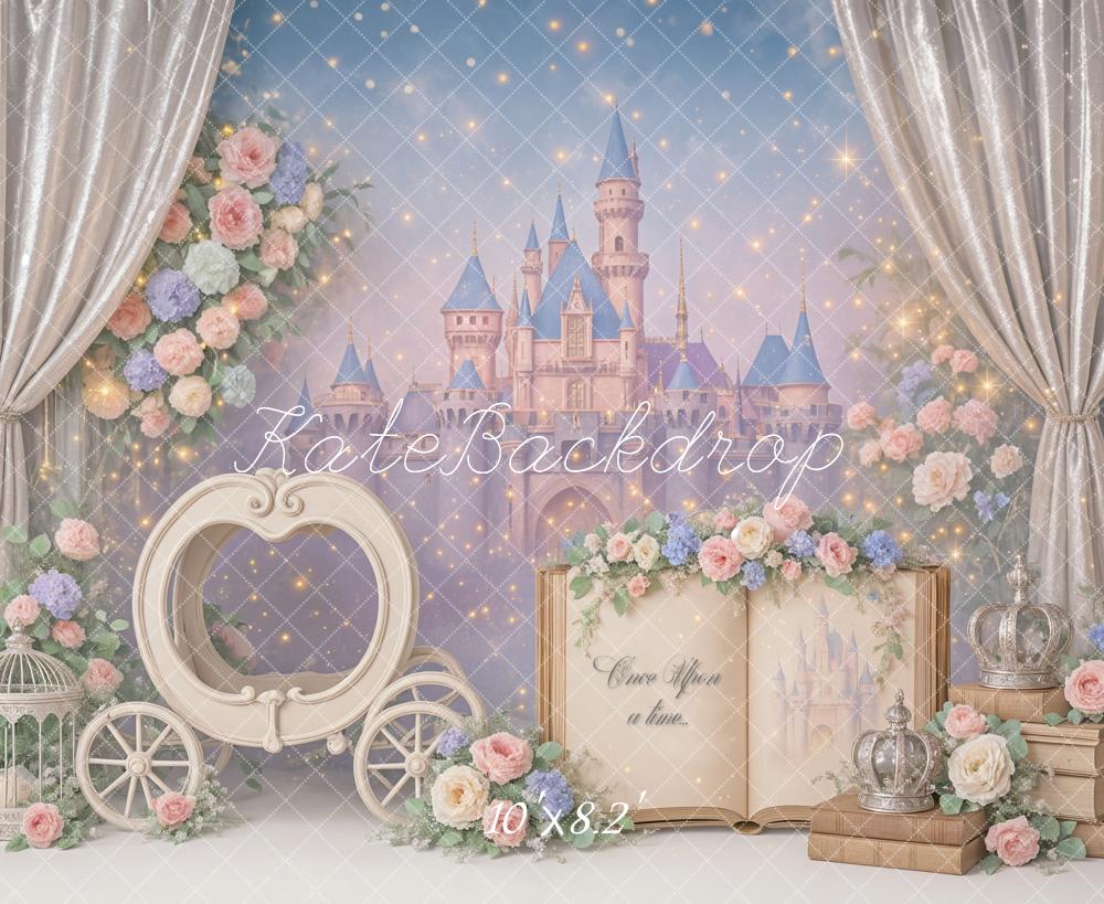 Kate Princess Castle Book Backdrop Designed by Ashley Paul - Kate Backdrop AU