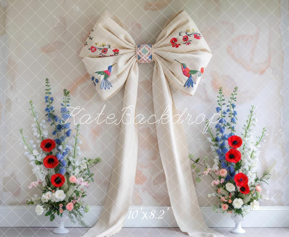 Kate Folk Bow Backdrop Designed by Mini MakeBelieve - Kate Backdrop AU