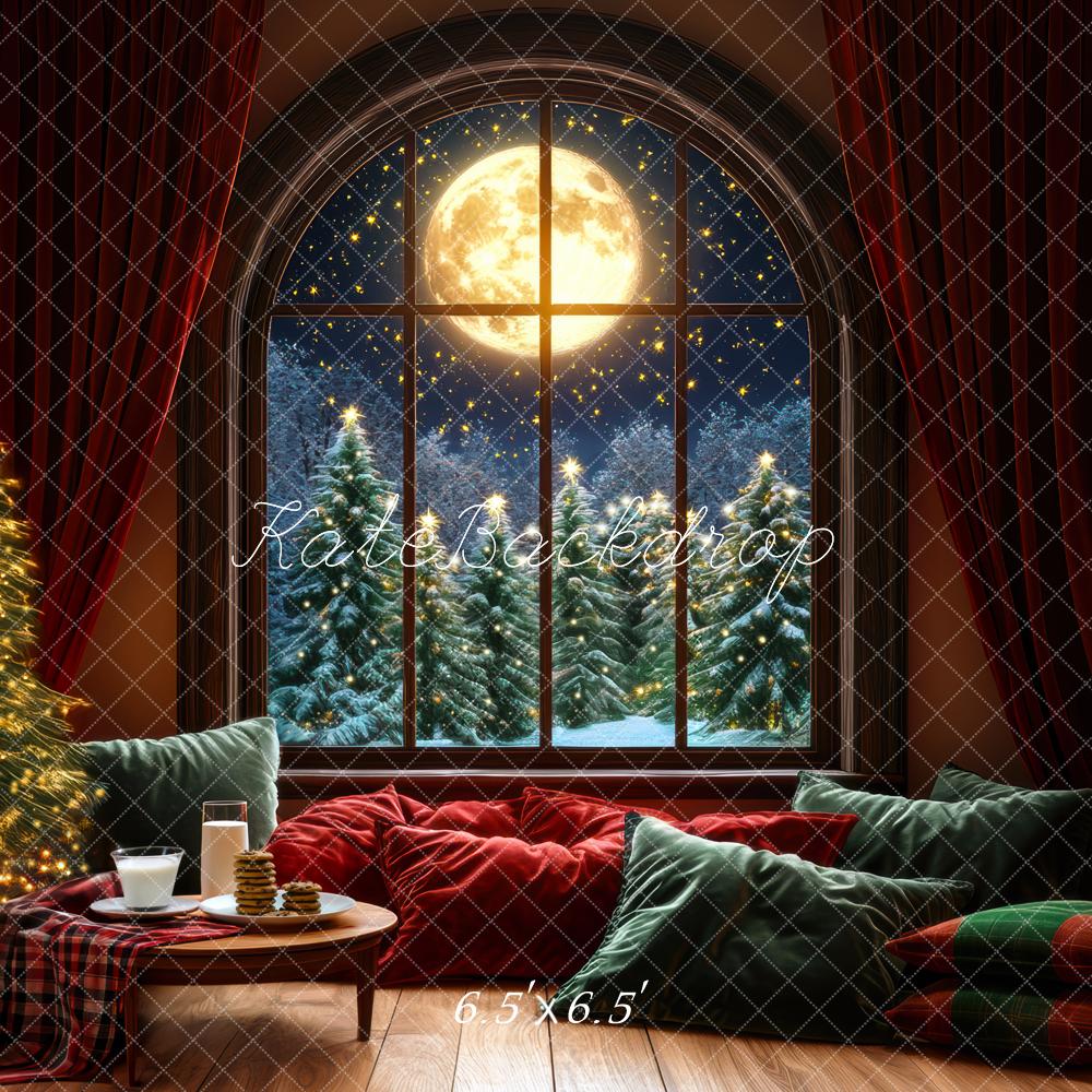 Kate Christmas Night Backdrop Milk Cookies Designed by Mini MakeBelieve - Kate Backdrop AU