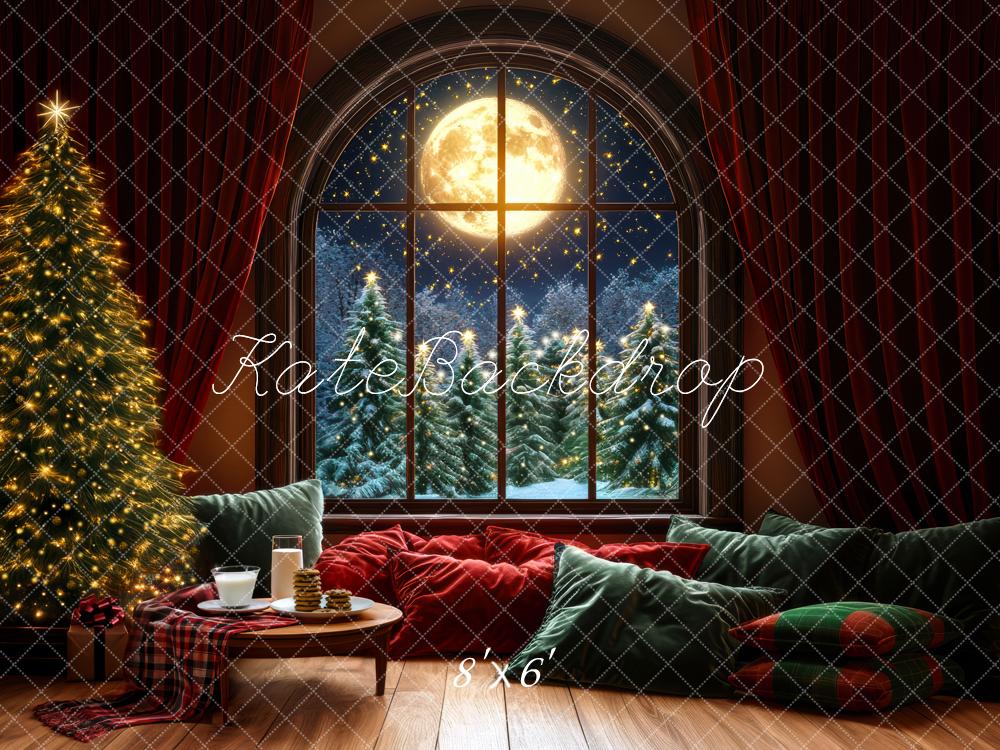 Kate Christmas Night Backdrop Milk Cookies Designed by Mini MakeBelieve - Kate Backdrop AU