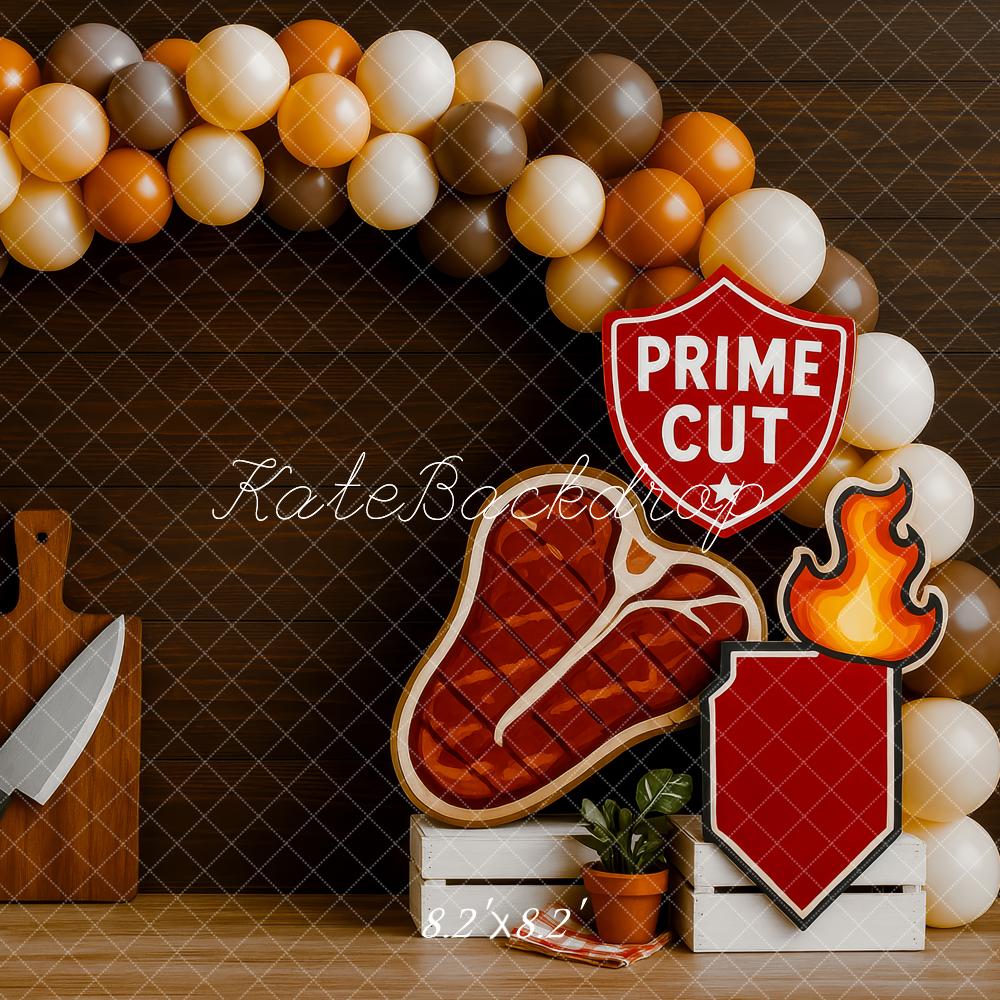 Kate Steak Breakfast Smash Cake Backdrop Designed by Patty Roberts