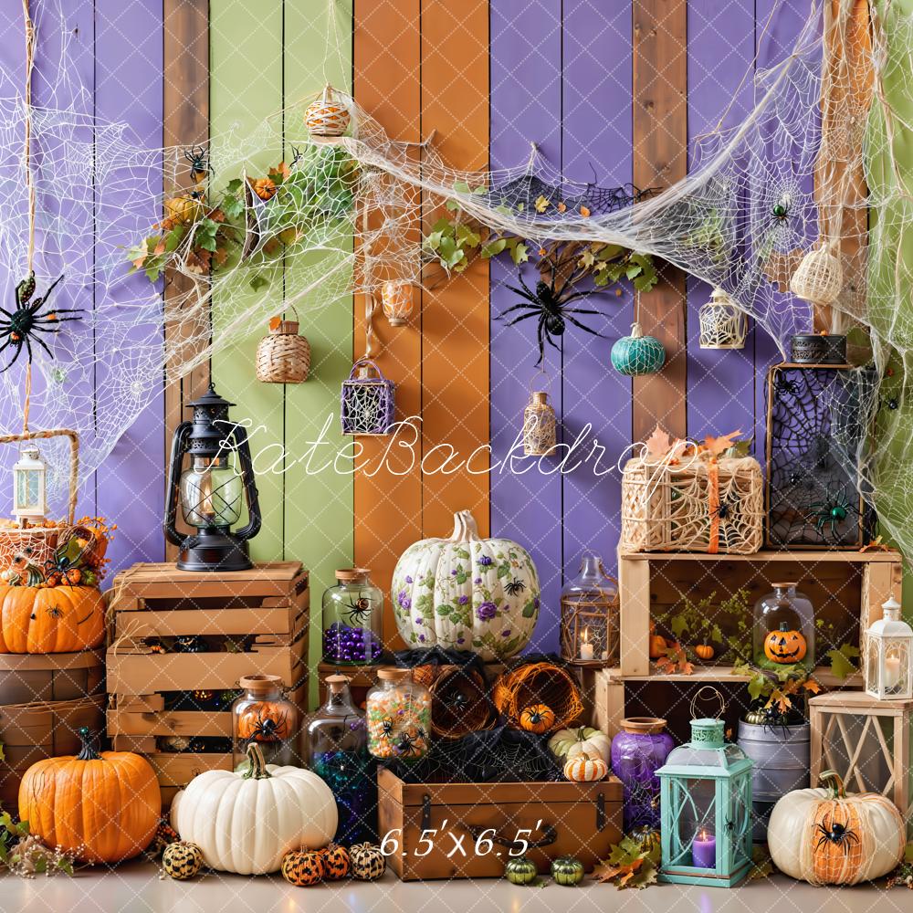 Kate Spider Web Halloween Backdrop Designed by Emetselch - Kate Backdrop AU