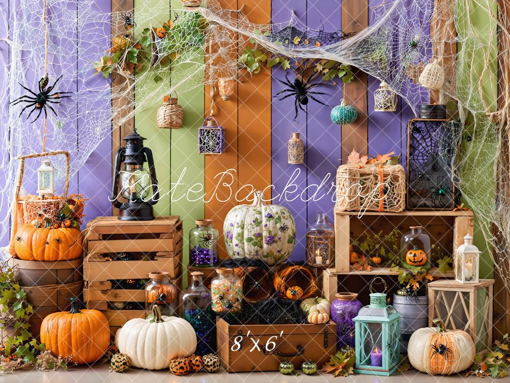 Kate Spider Web Halloween Backdrop Designed by Emetselch - Kate Backdrop AU