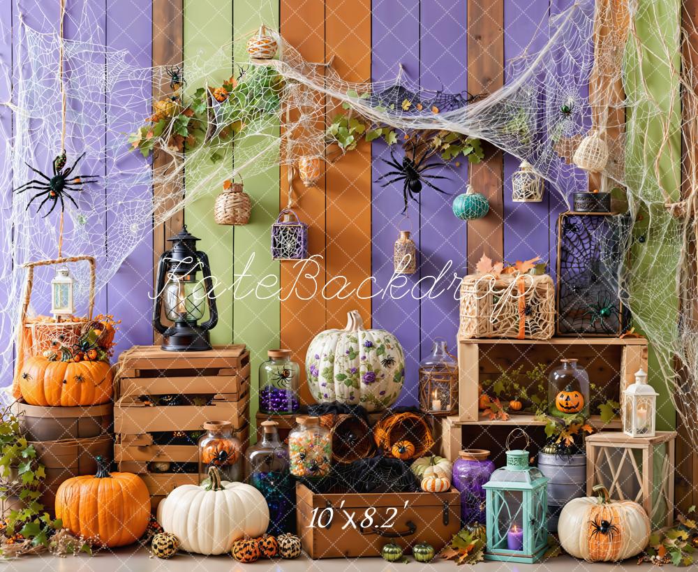 Kate Spider Web Halloween Backdrop Designed by Emetselch - Kate Backdrop AU
