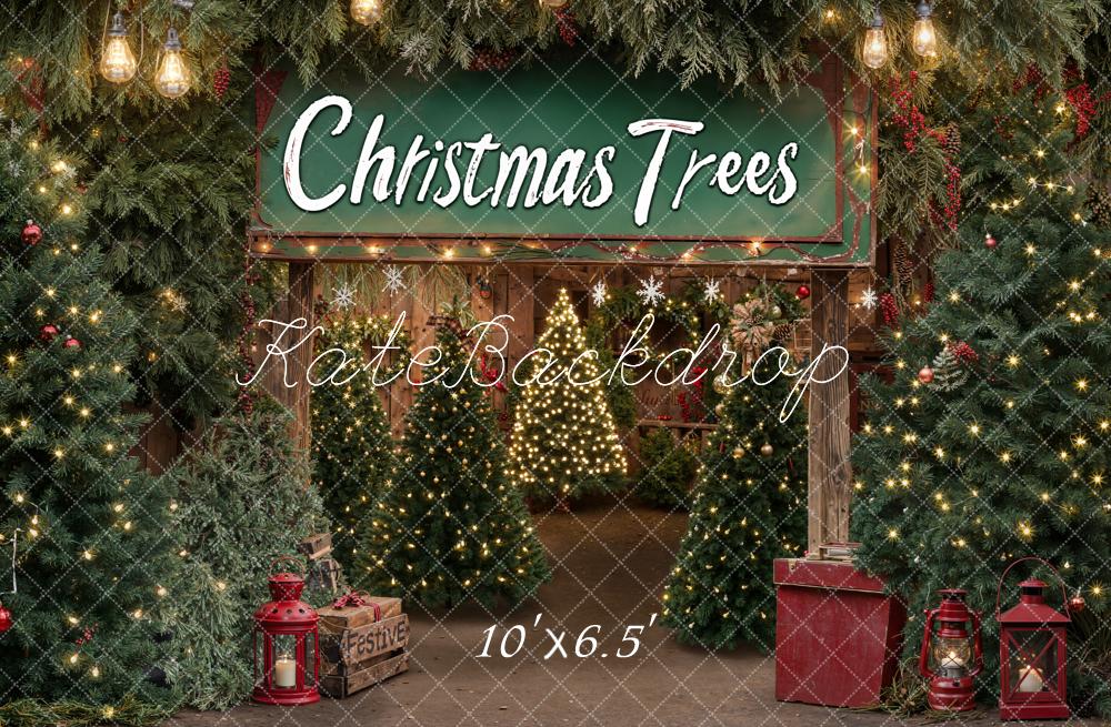 Kate Festive Christmas Tree Backdrop Designed by Emetselch - Kate Backdrop AU