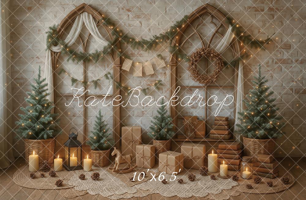 Kate Candle Gifts Christmas Backdrop Designed by Ashley Paul