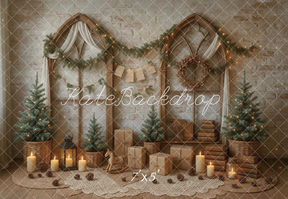 Kate Candle Gifts Christmas Backdrop Designed by Ashley Paul