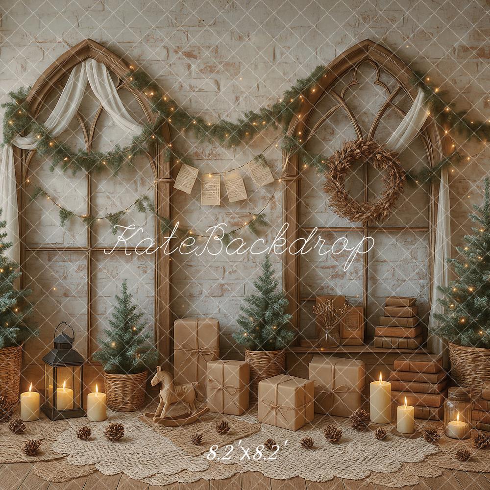 Kate Candle Gifts Christmas Backdrop Designed by Ashley Paul