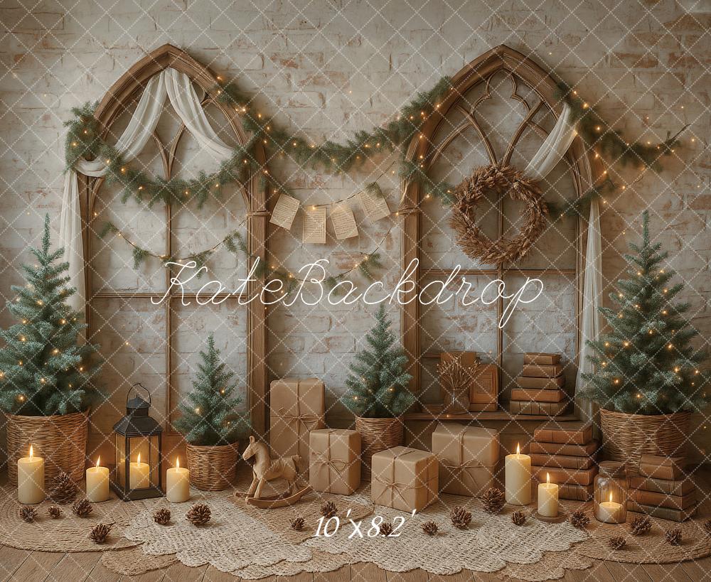 Kate Candle Gifts Christmas Backdrop Designed by Ashley Paul