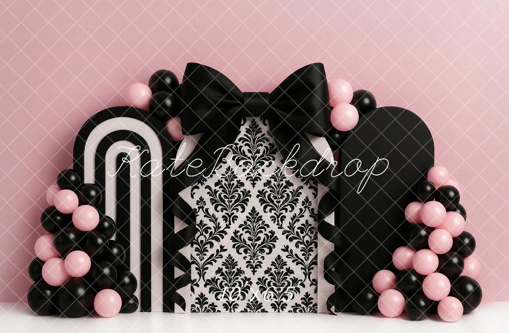 Kate Pink Chanel Arches Backdrop Designed by Ashley Paul