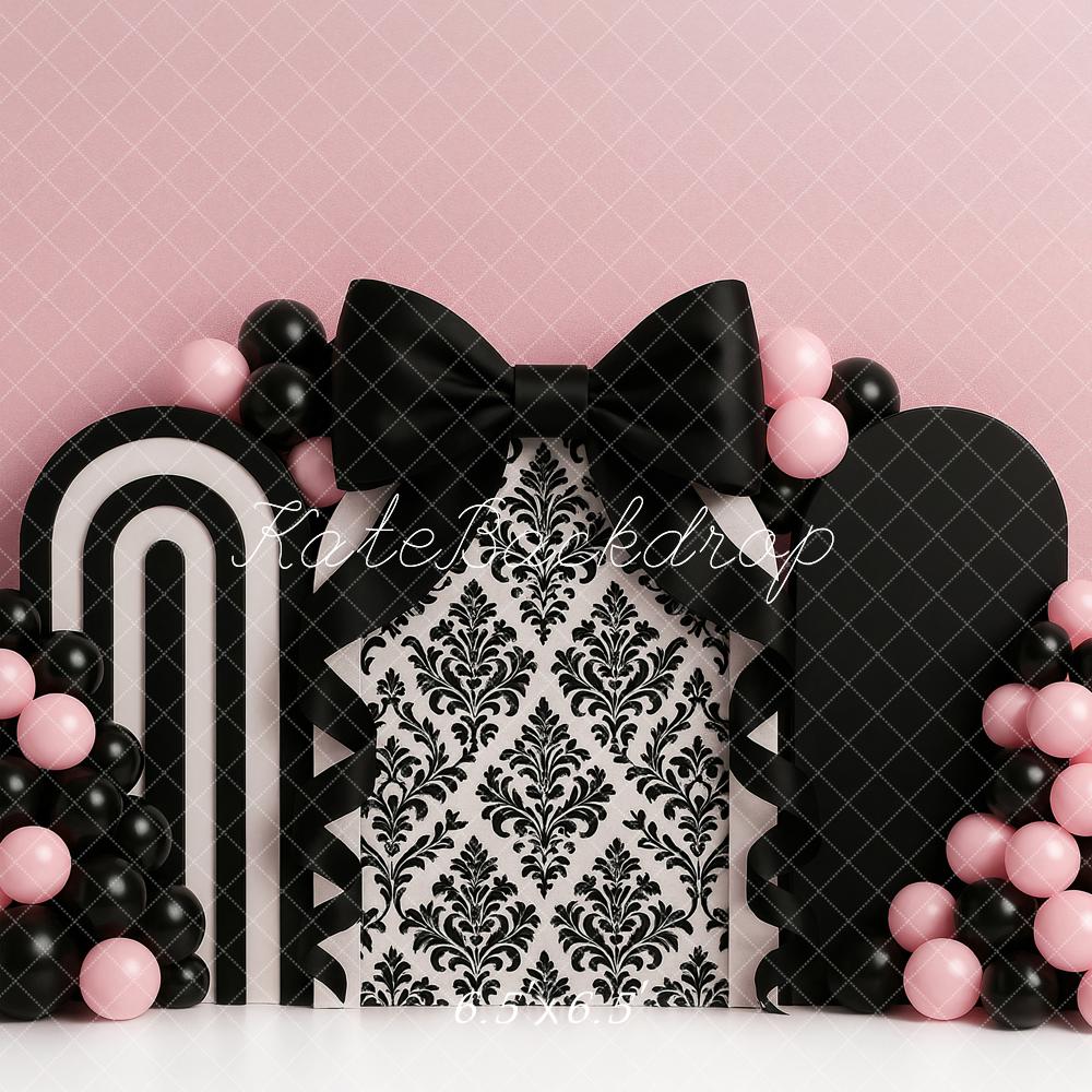 Kate Pink Chanel Arches Backdrop Designed by Ashley Paul