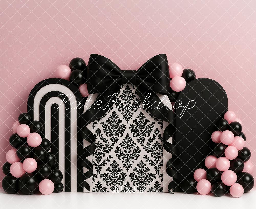 Kate Pink Chanel Arches Backdrop Designed by Ashley Paul