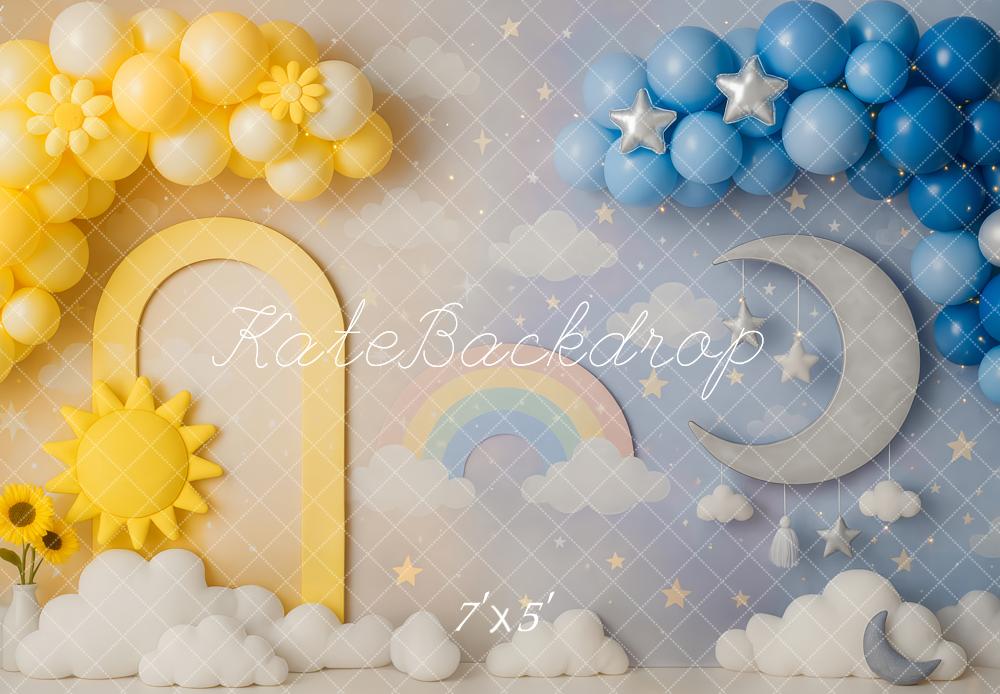 Kate Sun Moon Smash Cake Backdrop Designed by Patty Roberts - Kate Backdrop AU