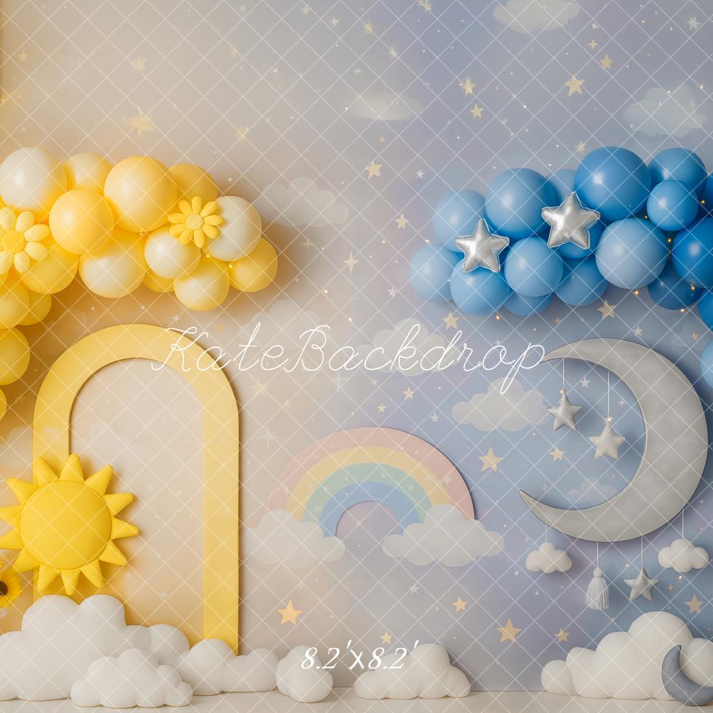 Kate Sun Moon Smash Cake Backdrop Designed by Patty Roberts - Kate Backdrop AU